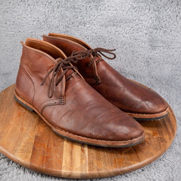 Timberland 75509 Wodehouse Mens 10 Chukka Short Brown Leather Desert Ankle Boots - Picture 1 of 9
